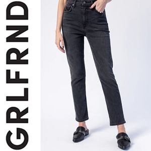 GRLFRND Reed Skinny Jeans in Black Rain